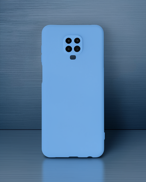 Xiaomi Redmi Note 9 Pro Kılıf Nano İçi Kadife Silikon - Mavi