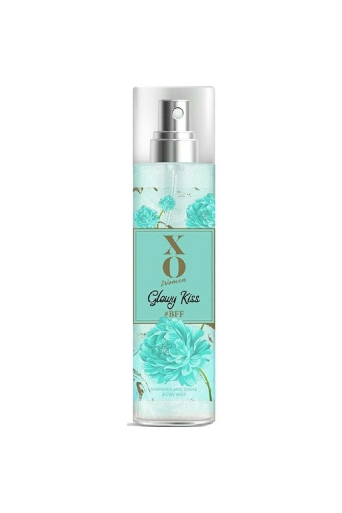 Xo Deodorant Body Splash & Shimmer Mist Glowy Kiss Kadin 150ML