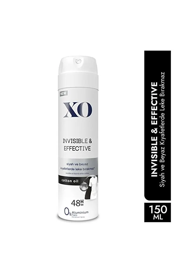 Xo Deodorant Sprey & Invisible & Effective Kadin 150ML