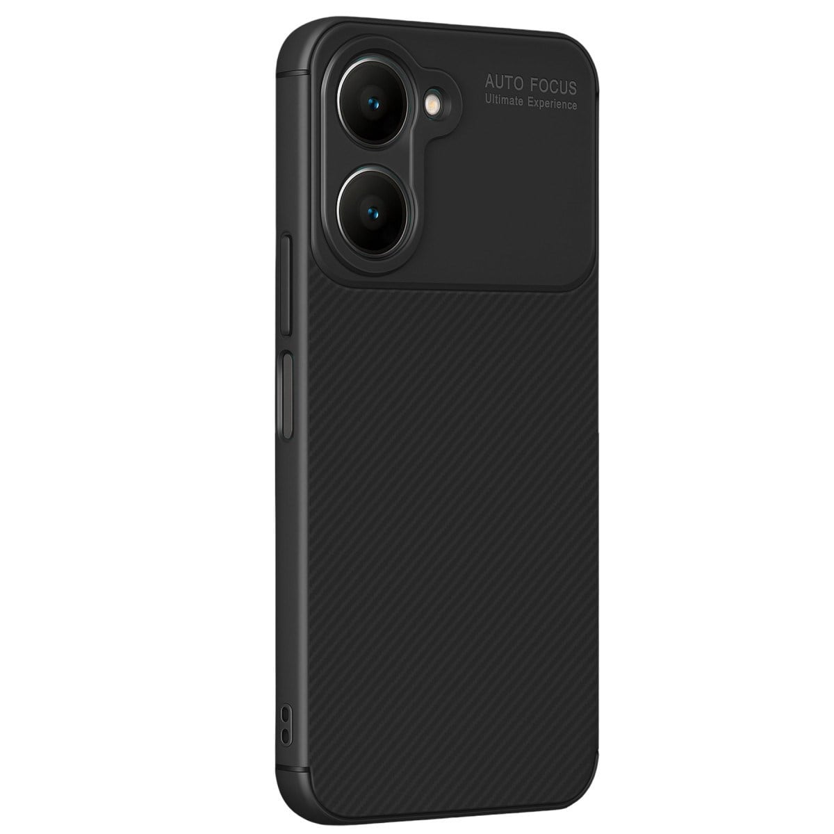 Y18 Kılıf Auto Focus Karbon Kapak - Siyah