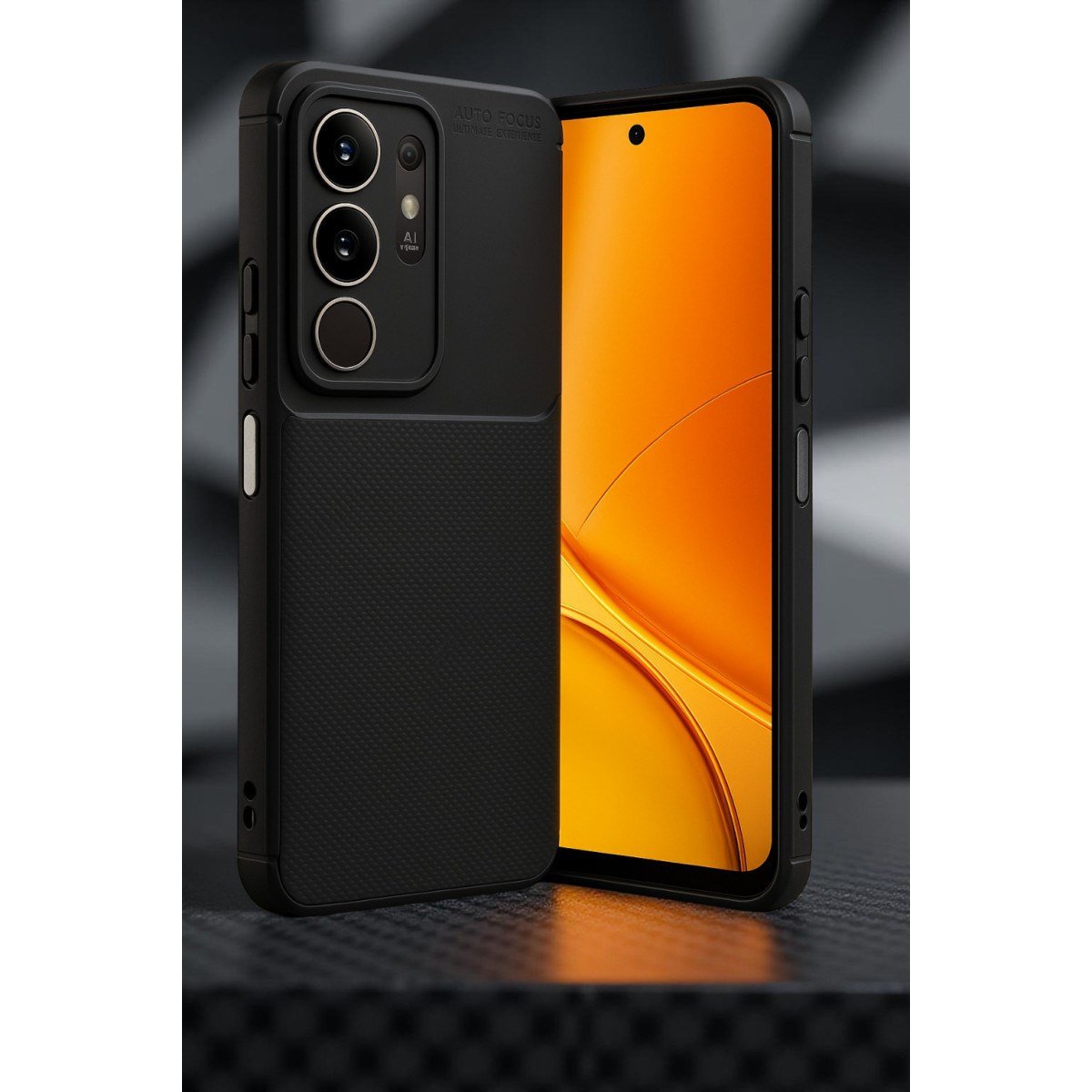Y29 4G Auto Focus Karbon Kapak - Siyah