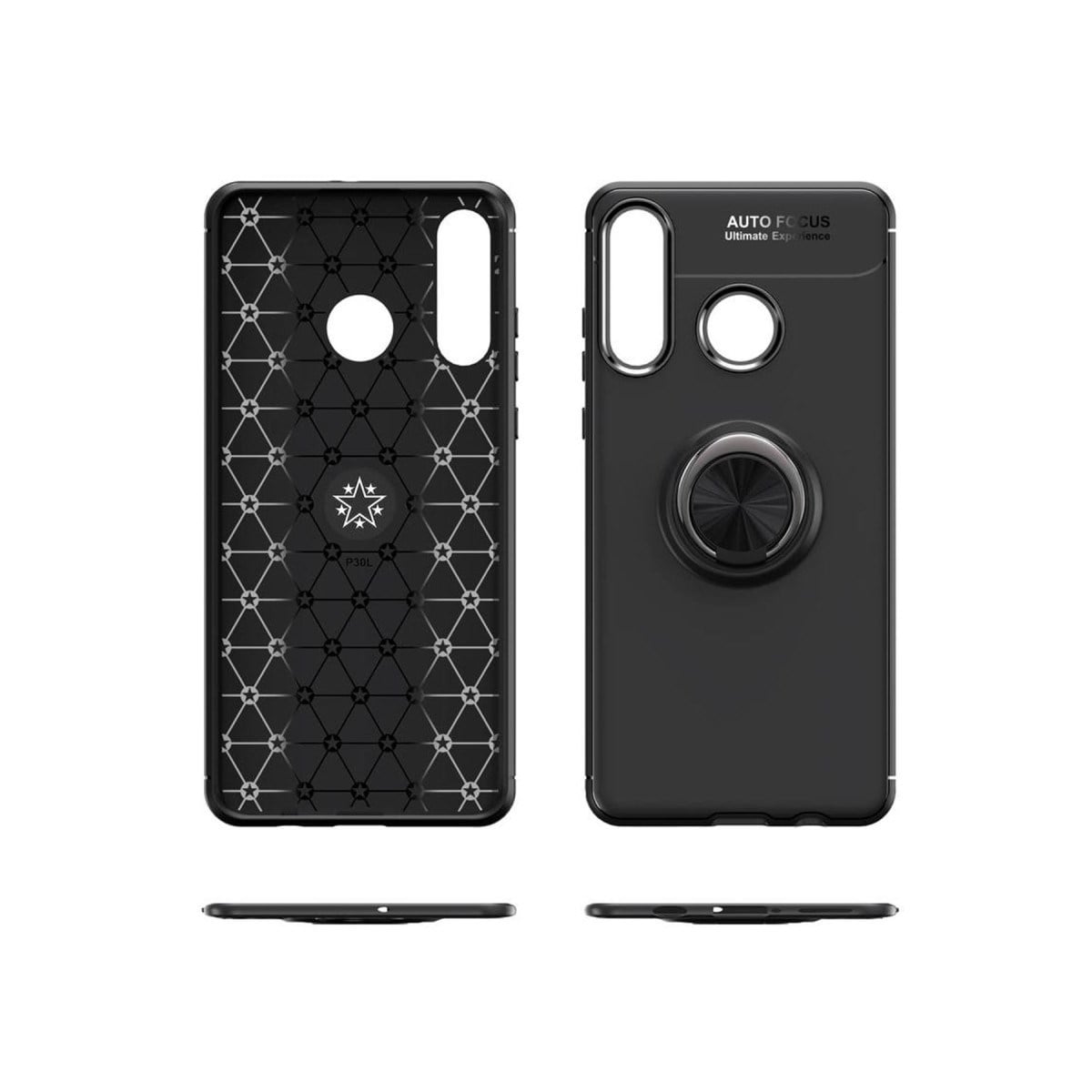 Y6P Kılıf Range Yüzüklü Silikon - Kırmızı