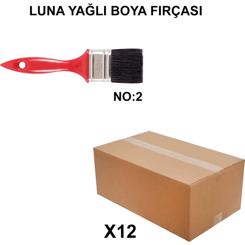 Yağlı Boya Fırçası No 2 12 Adet Luna