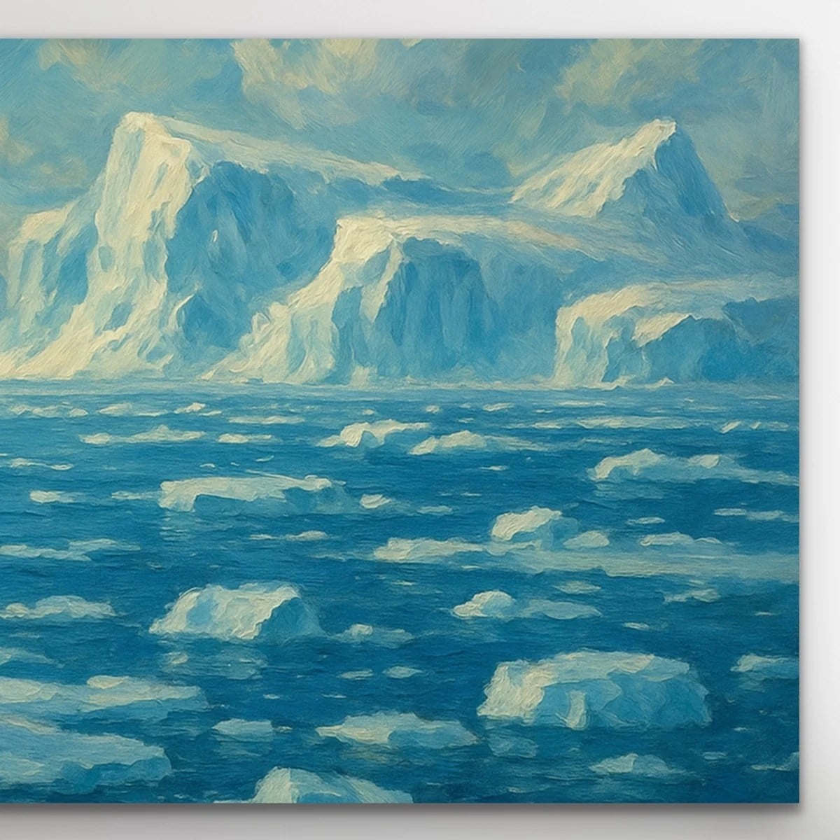 Yalnız Kutup Ayısı Kanvas Tablo 60x120cm