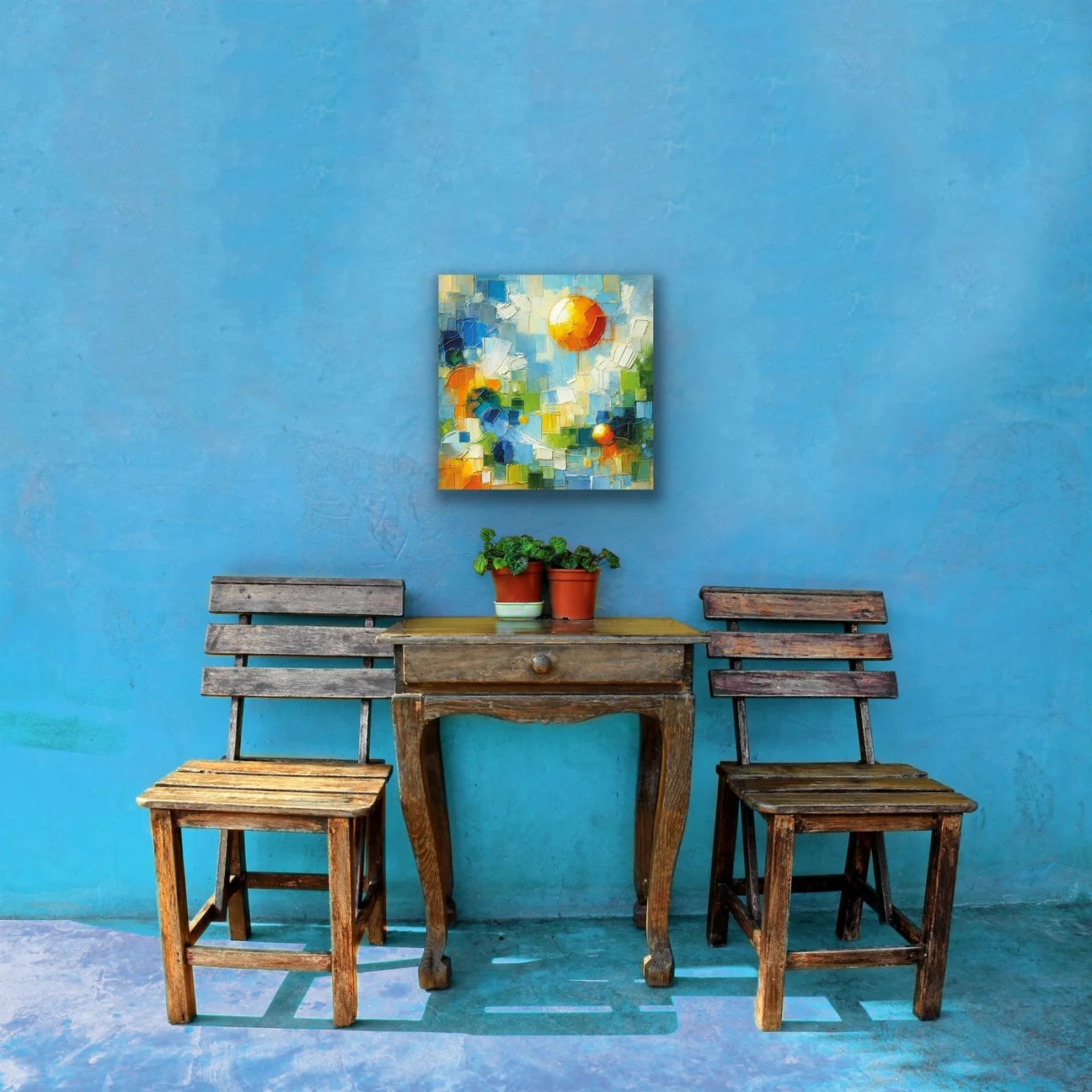 Yaz Mevsimi Kanvas Tablo 60x60cm