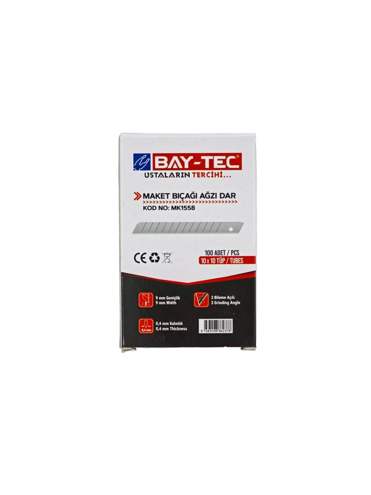 Yedek Maket Bıçağı Ağzı Dar 0.4x9mm MK1558