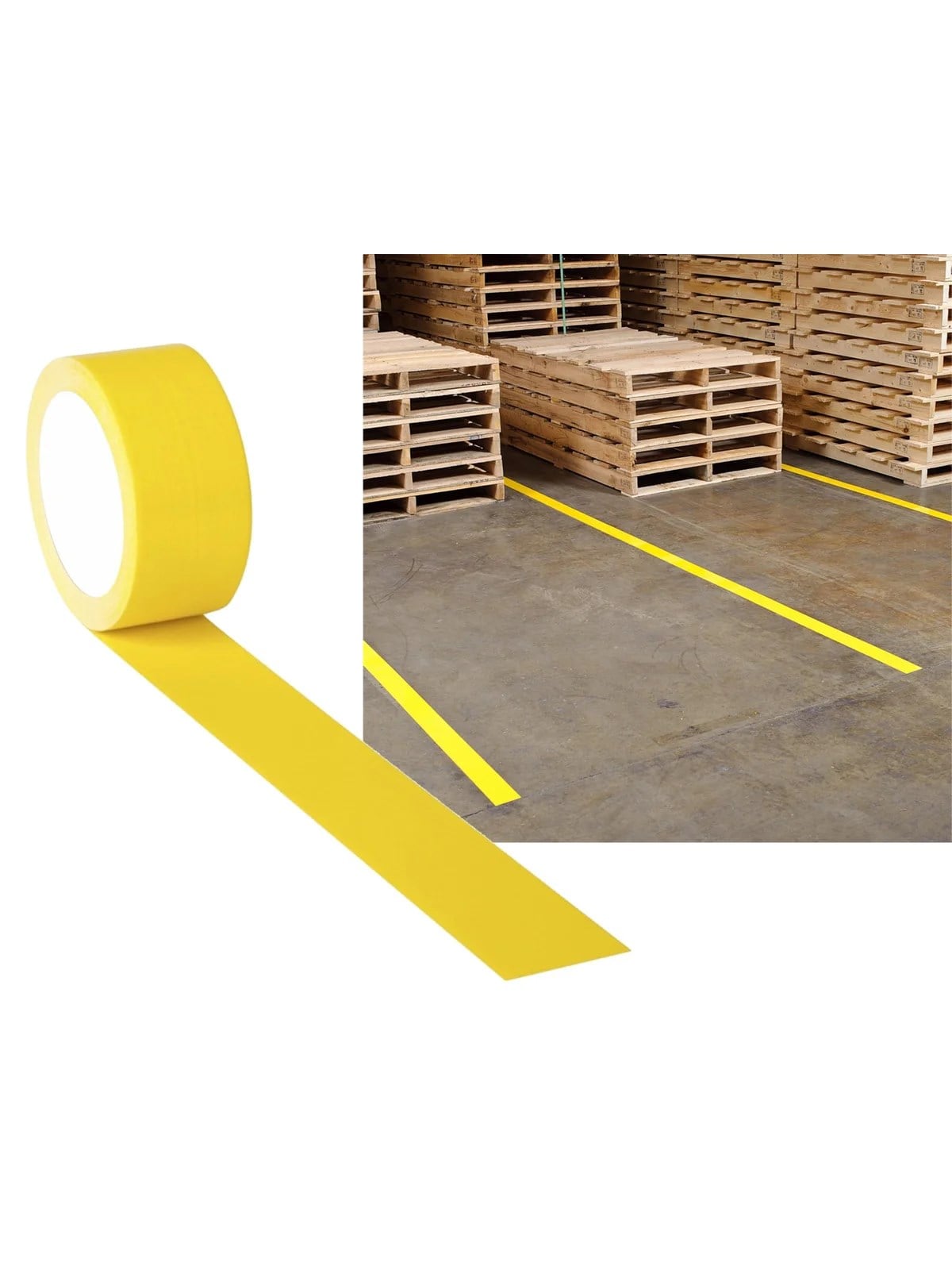 Yer İşaretleme Bandı Sarı 50x30 mt 72411