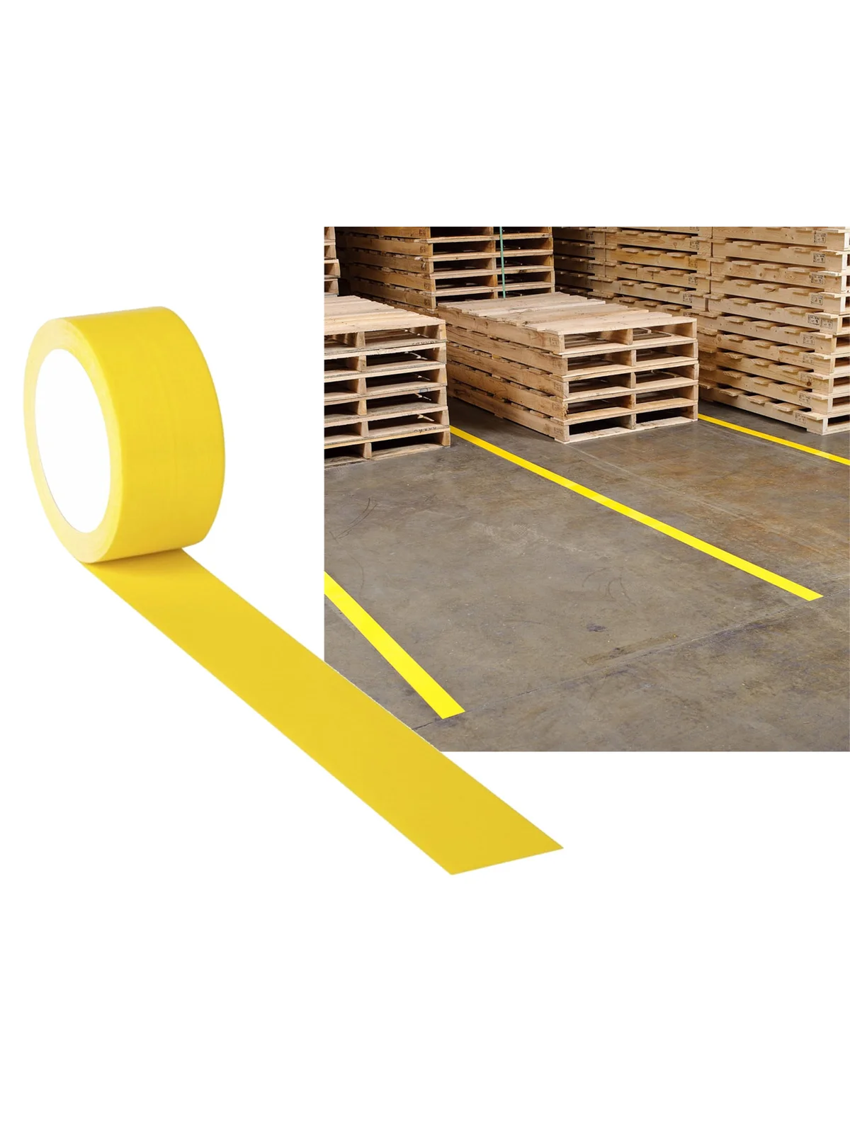 Yer İşaretleme Bandı Sarı 50x30 mt 72411