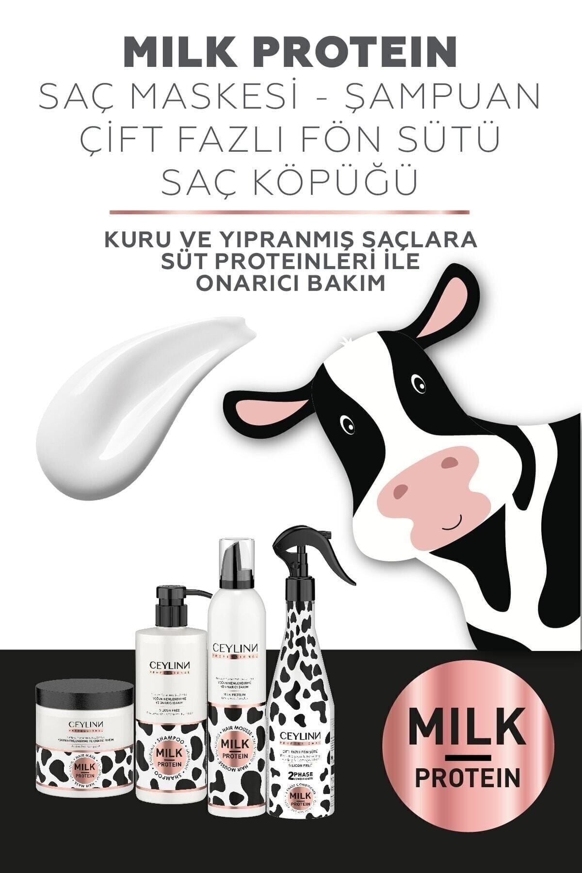 Yoğun Nemlendirme Milk Protein Şampuan 500 Ml