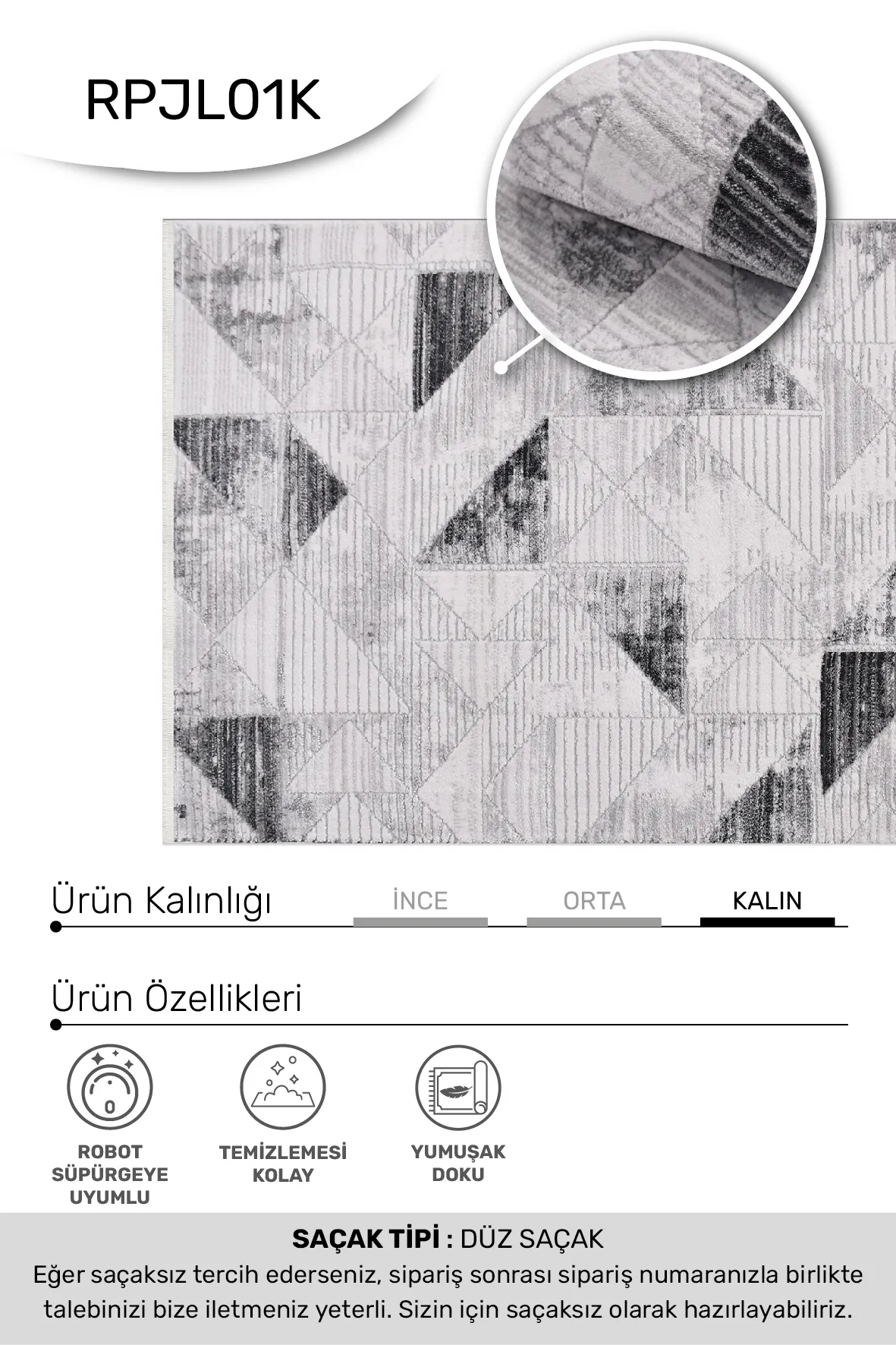 YoudayHomeCollection JALURA Model Oturma Odası Halısı
