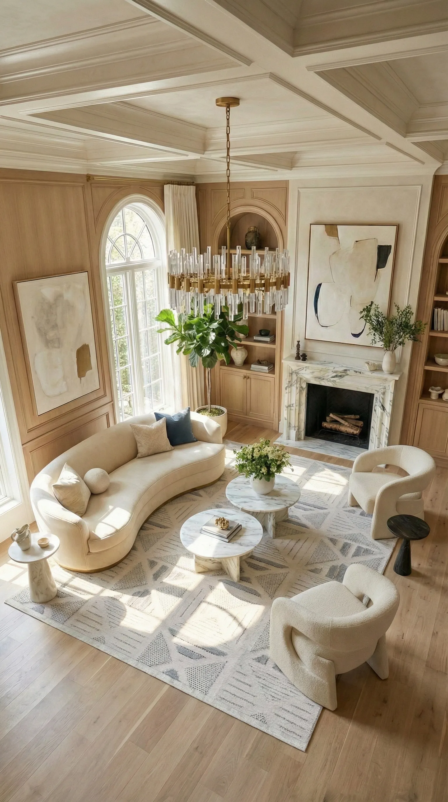 YoudayHomeCollection MASAL Model Oturma Odası Halısı