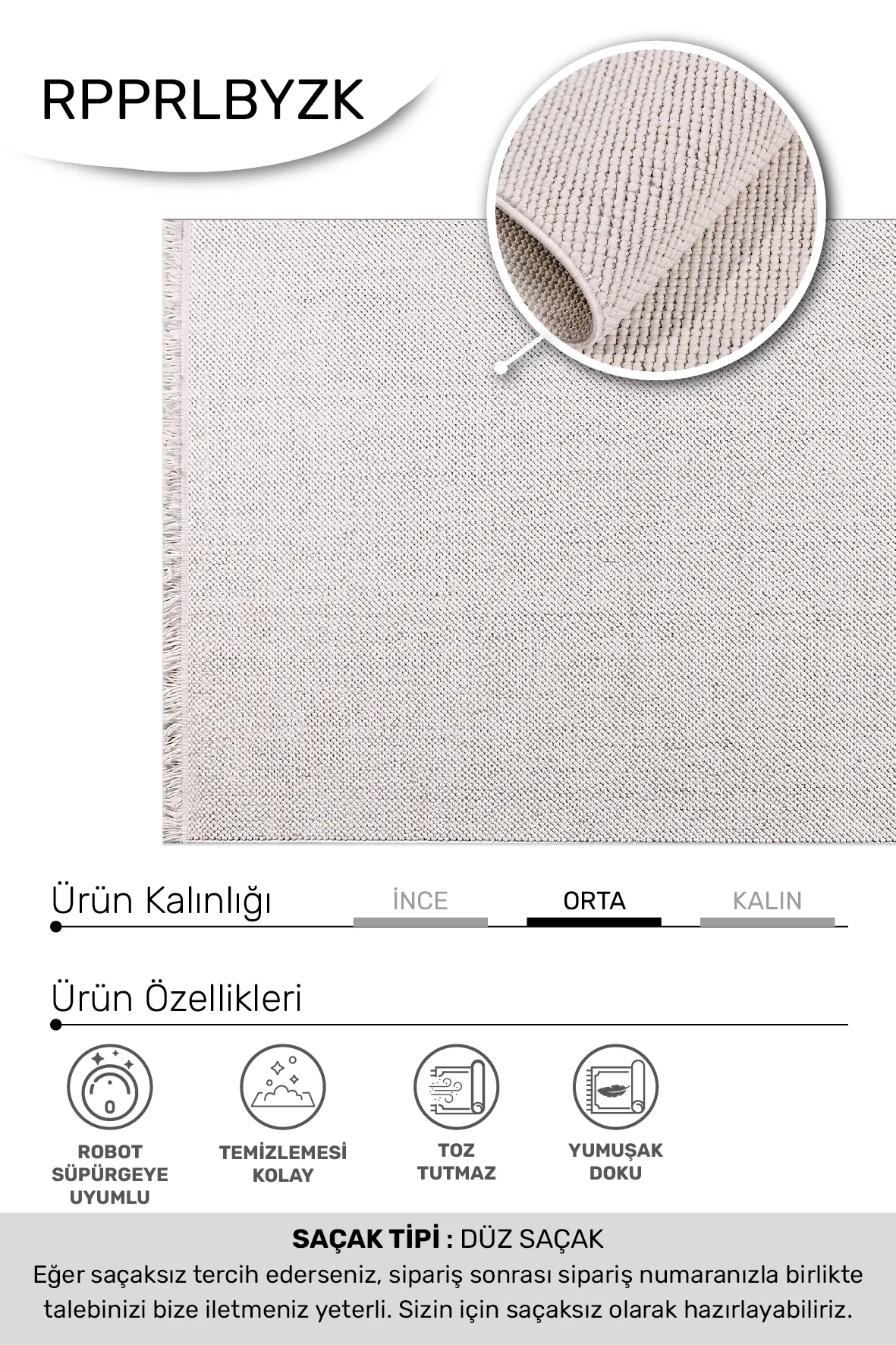 YoudayHomeCollection PARLA Model Oturma Odası Halısı