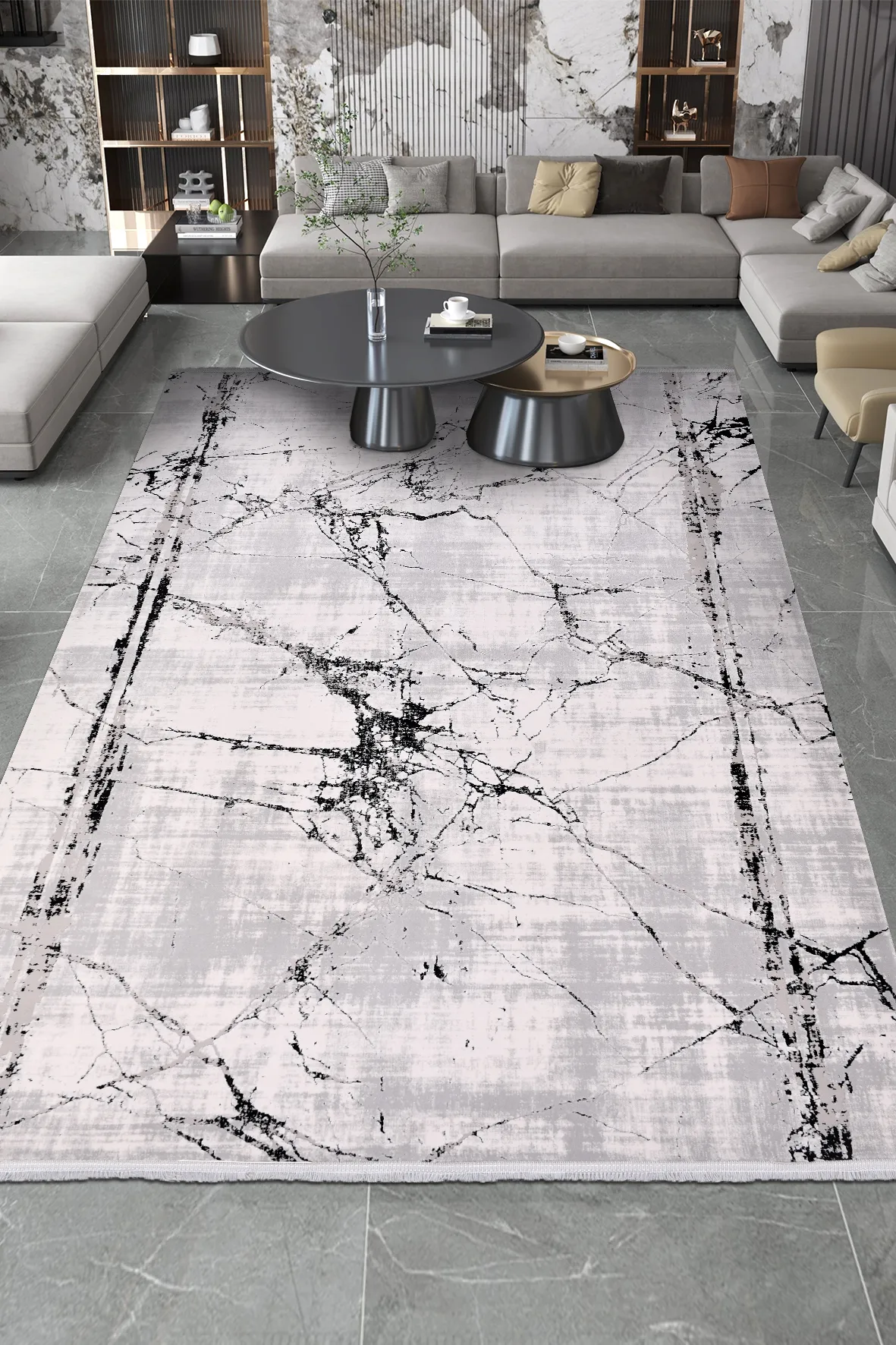 YoudayHomeCollection ROXSTONE Model Oturma Odası Halısı