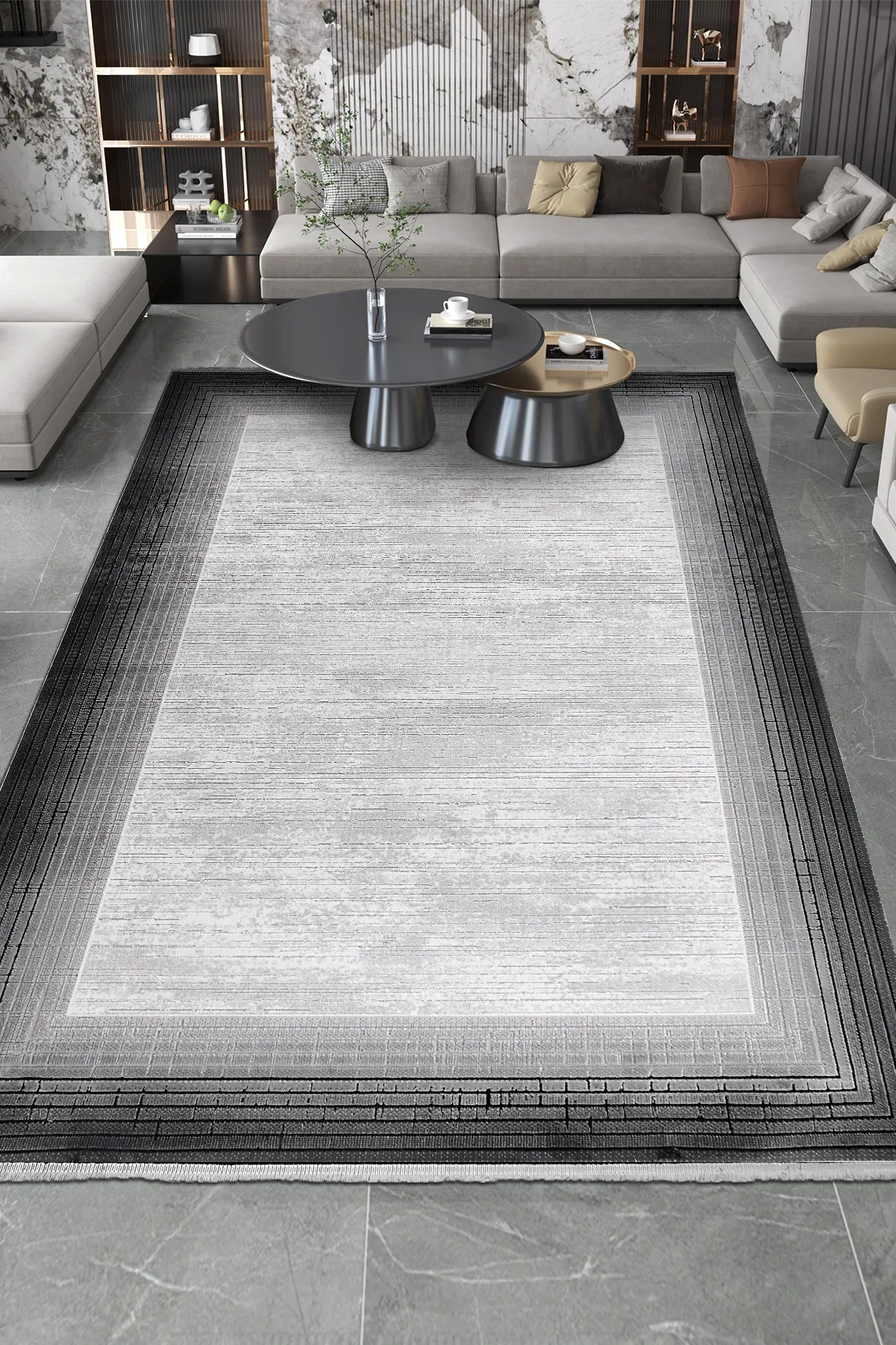 YoudayHomeCollection ROXSTONE Model Oturma Odası Halısı