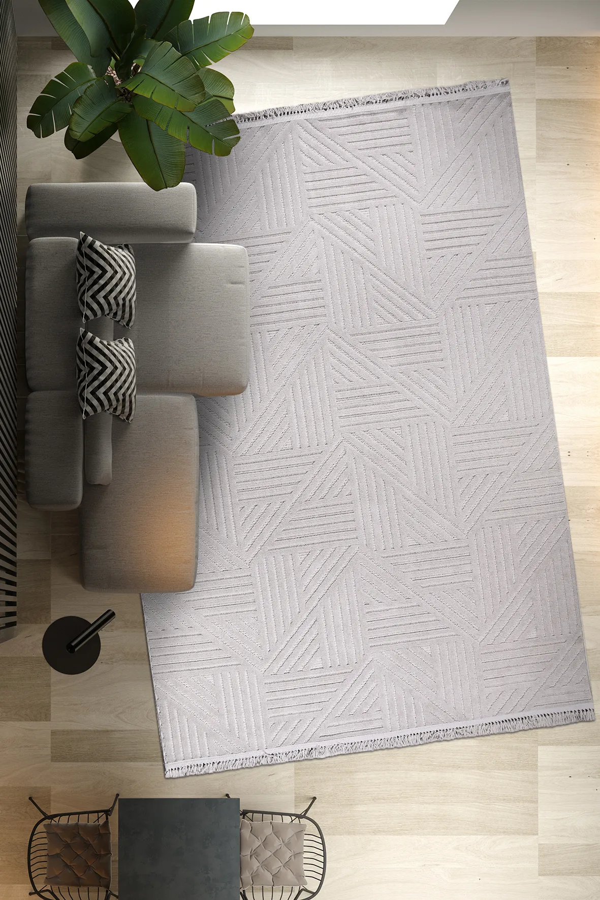 YoudayHomeCollection TİGANA Model Oturma Odası Halısı