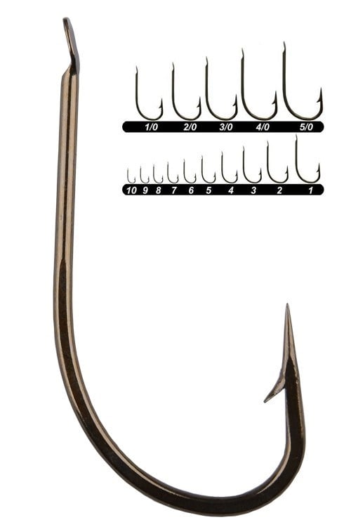Youvella 1405 Bronze Kısa Pala Dövme Çapraz Olta İğnesi 100'lü - NO-10