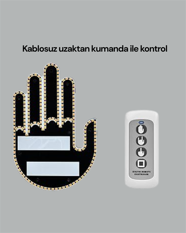 Yüksek Görünürlüklü Otomobil Işığı – 3 Modlu LED Arka Cam Aksesuarı, Pratik ve Eğlenceli