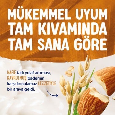 Yulaf Badem Sütü 2x1 L Vegan Laktozsuz Besleyici İçerik