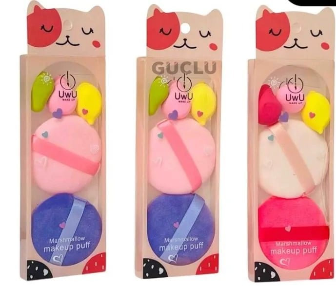 Yumuşak Dokulu Makyaj Süngeri - MAKYAJ SÜNGERİ & MARSHMALLOW 5Lİ