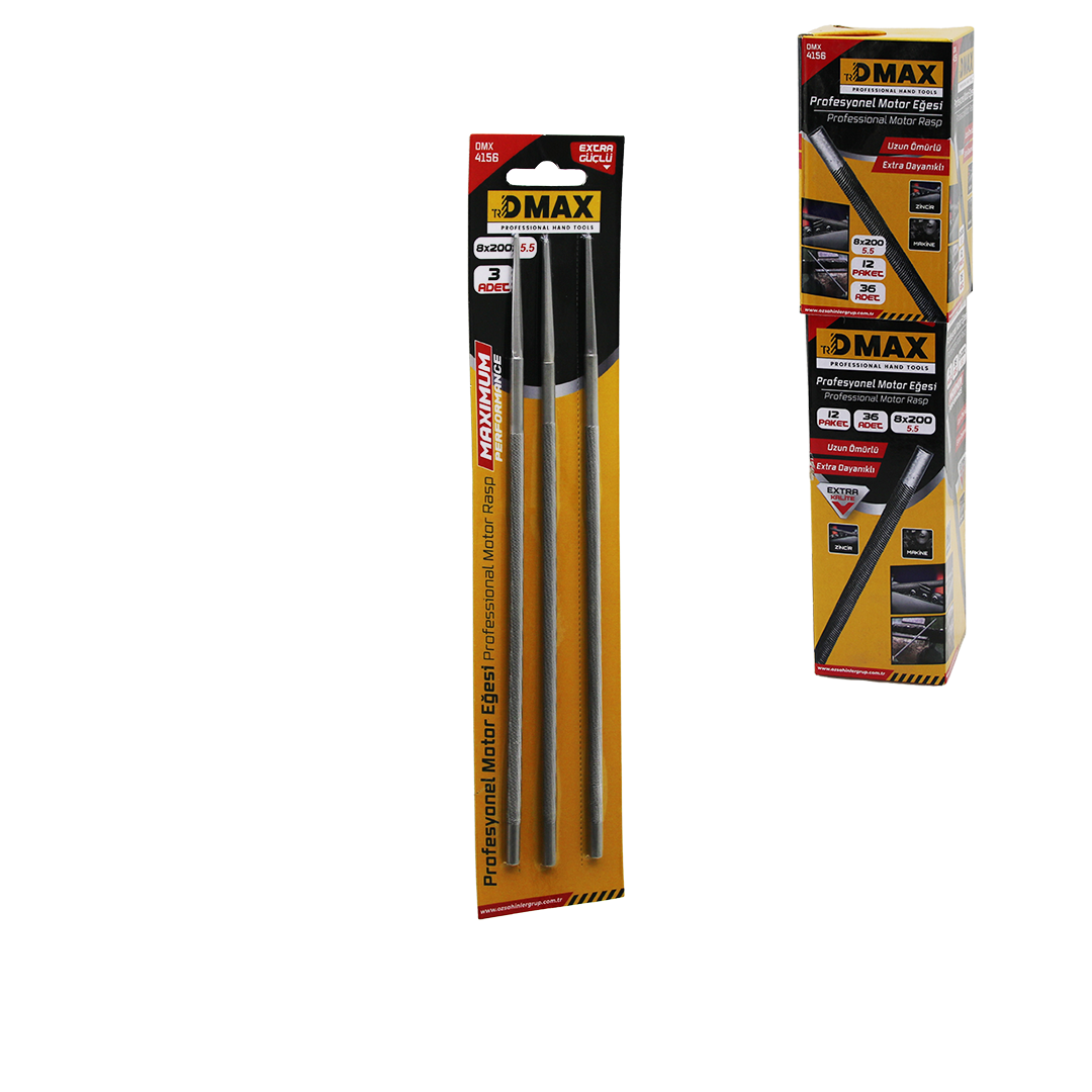 Yuvarlak Eğe Seti (7/32'' - 5.5 mm) Motor Eğesi