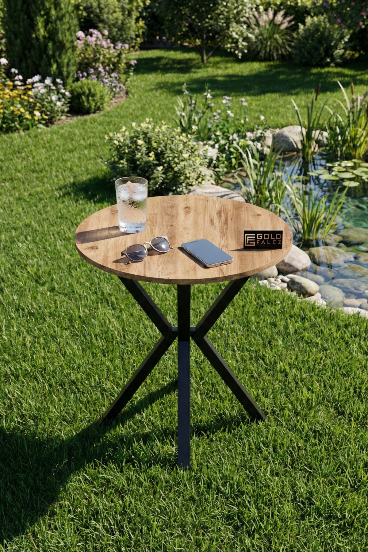 Yuvarlak Masa Atlantik Kahverengi 70 cm
