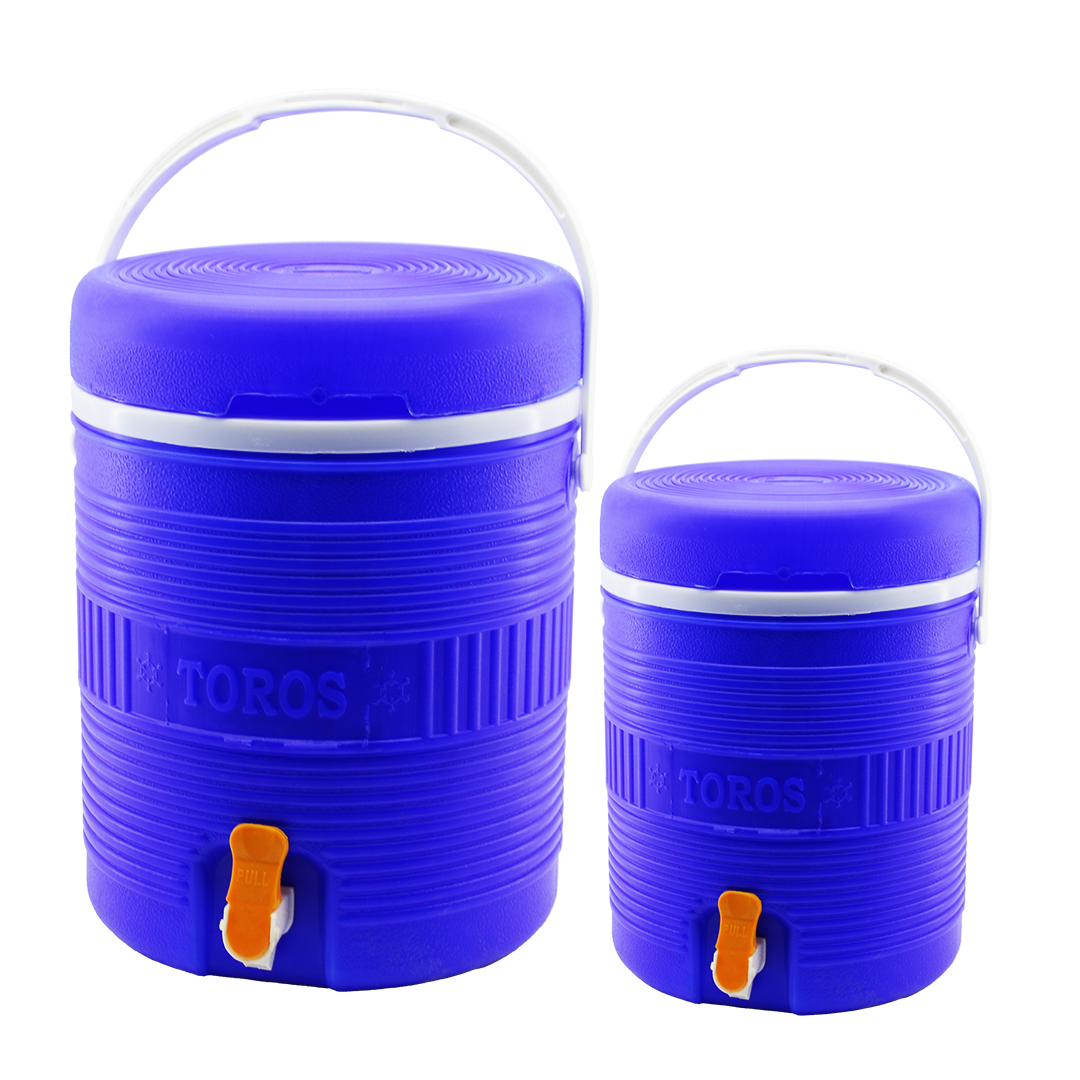 Yuvarlak Plastik Termos Seti 14L+6L Musluklu