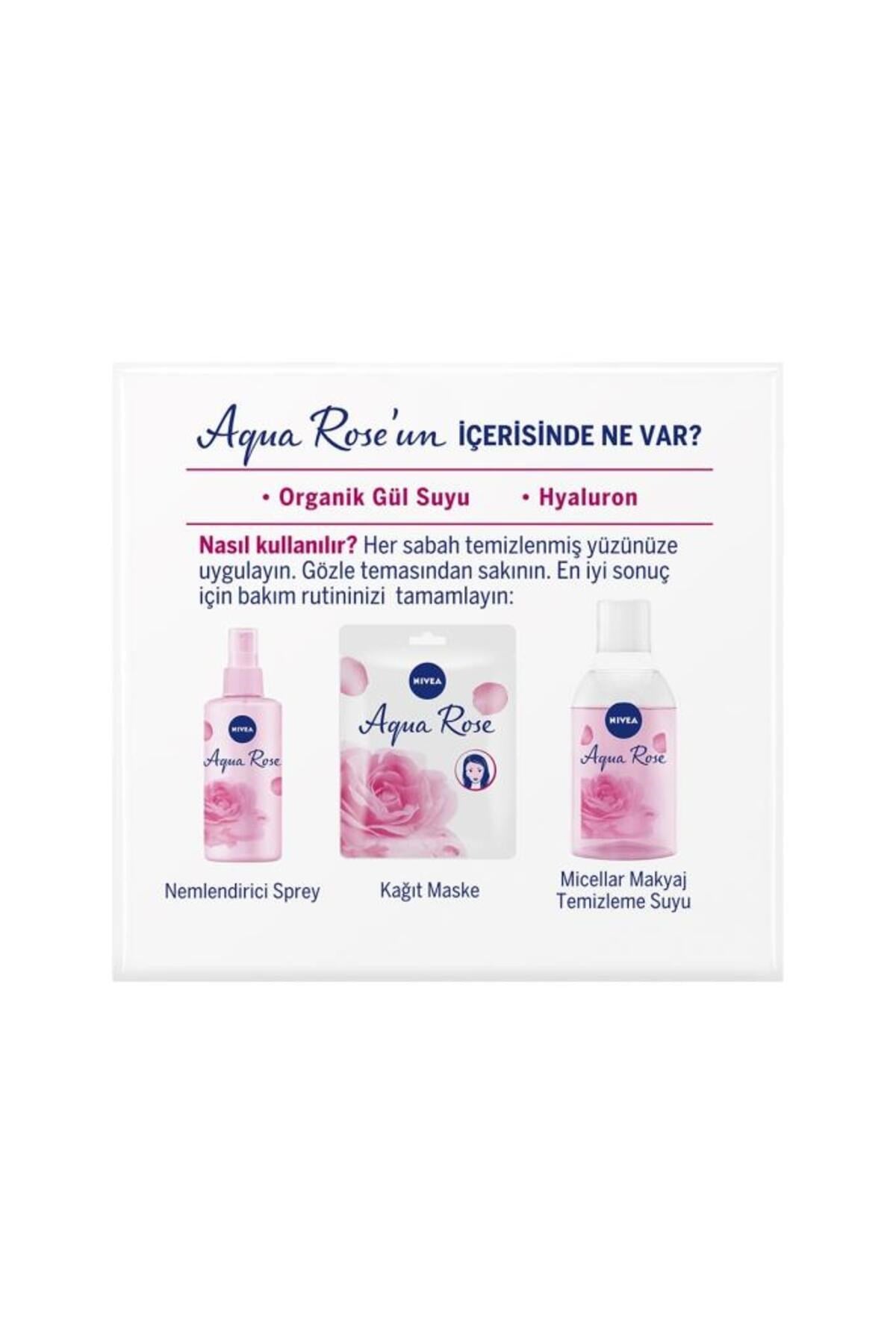 Yüz Bakim Kremi & Aqua Rose Organik Gül Sulu Nemlendirici Jel Gündüz Kremi 50ML