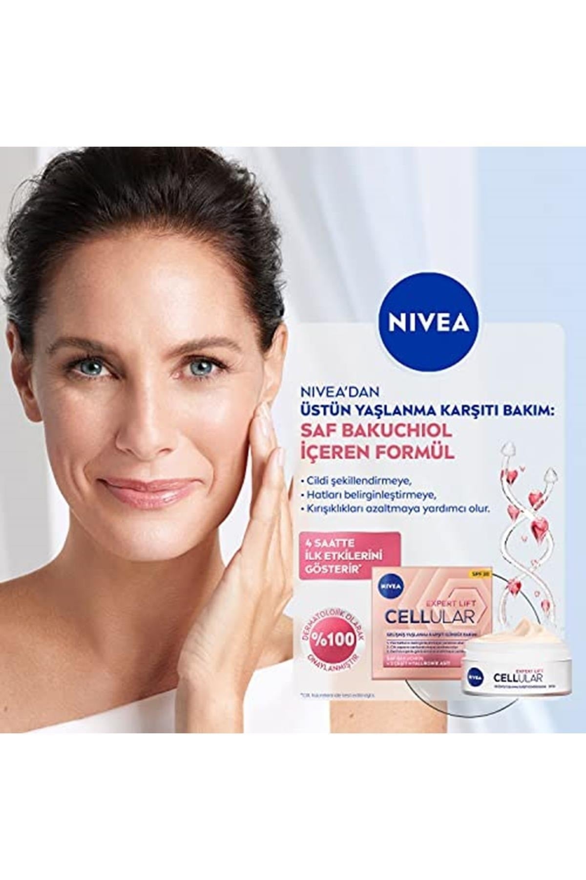 Yüz Bakim Kremi & Cellular Expert Lift SPF+30 Güneş Koruyuculu & Saf Bakuchiol & Gelişmiş Yaşlanma Karşıtı Gündüz Bakim K