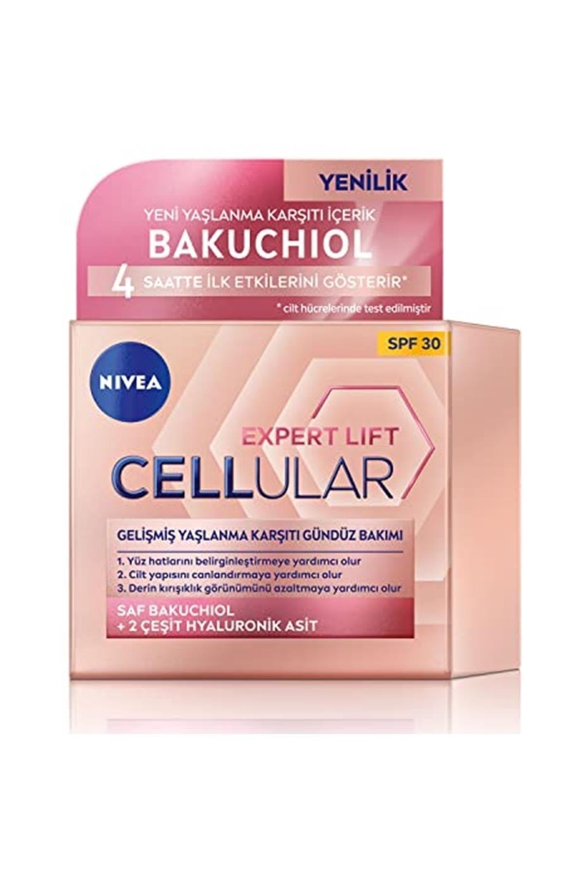 Yüz Bakim Kremi & Cellular Expert Lift SPF+30 Güneş Koruyuculu & Saf Bakuchiol & Gelişmiş Yaşlanma Karşıtı Gündüz Bakim K