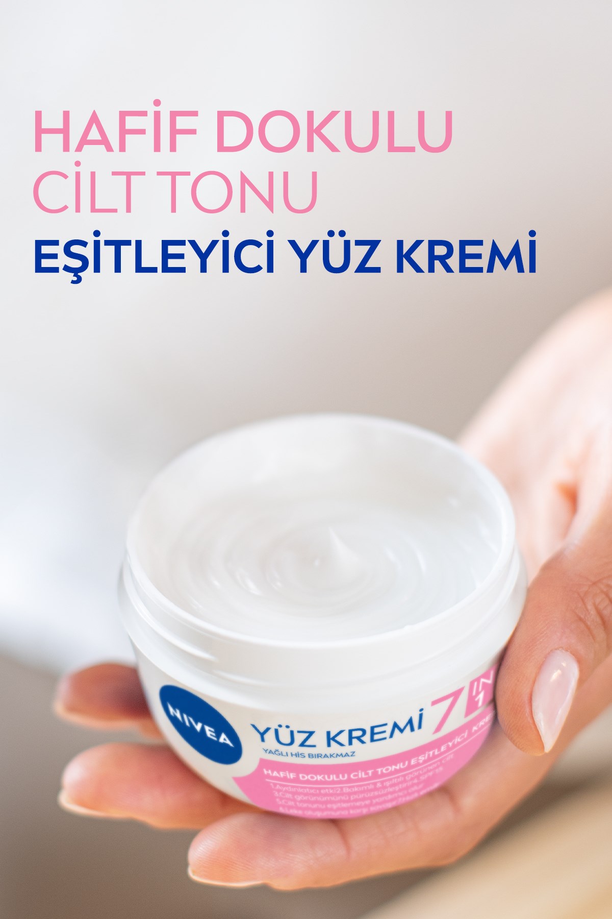 Yüz Bakim Kremi & Cilt Tonu Eşitleyici & 24H Nemlendirici & SPF+15 Gündüz Kremi 100ML