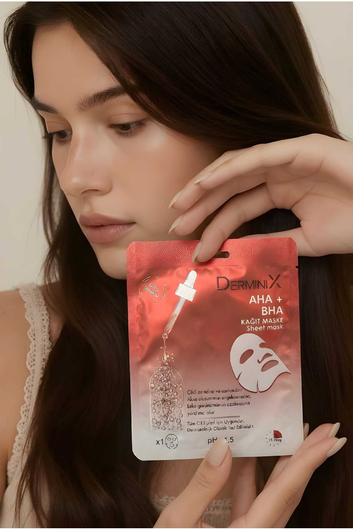 Yüz Bakim Maskesi & Aha + Bha Kağıt Maske 1 Adet