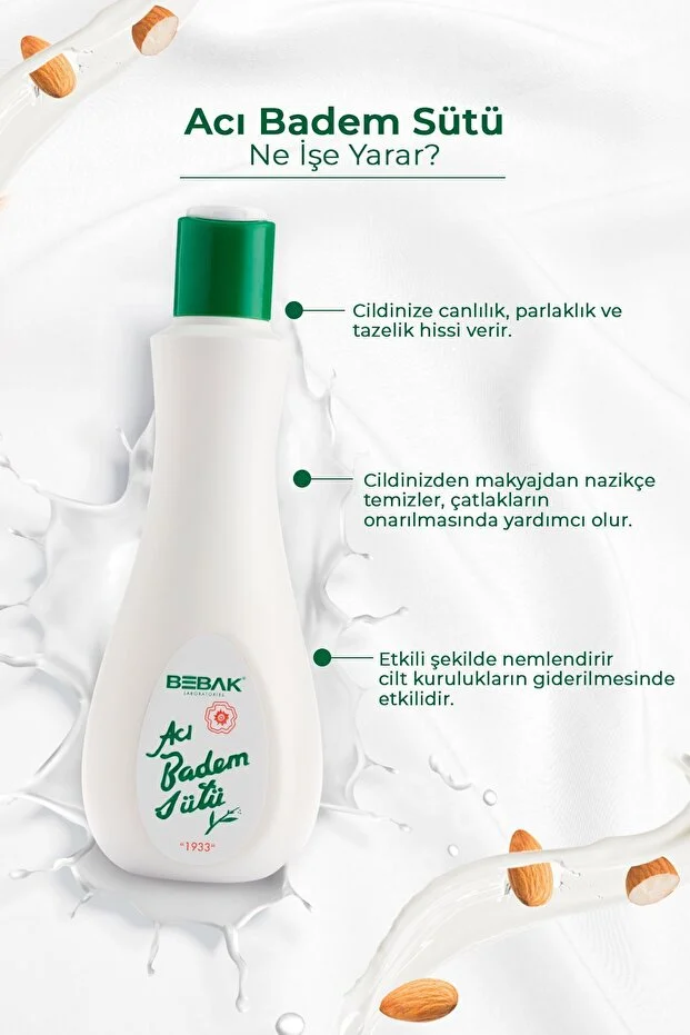 Yüz Temizleme Sütü Aci Badem 215 Ml (Şişe)