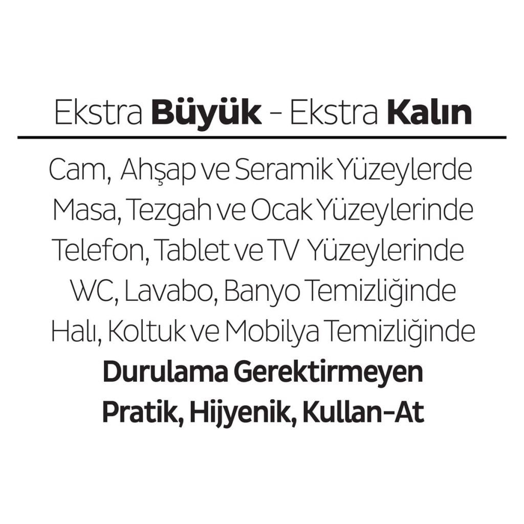 Yüzey Temizlik Havlusu 100 Adet e