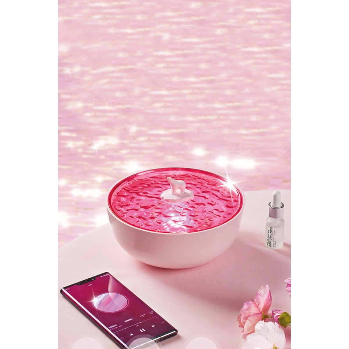 Z5 Arktik Okyanus Temalı BT Kablosuz Hoparlör - Pembe