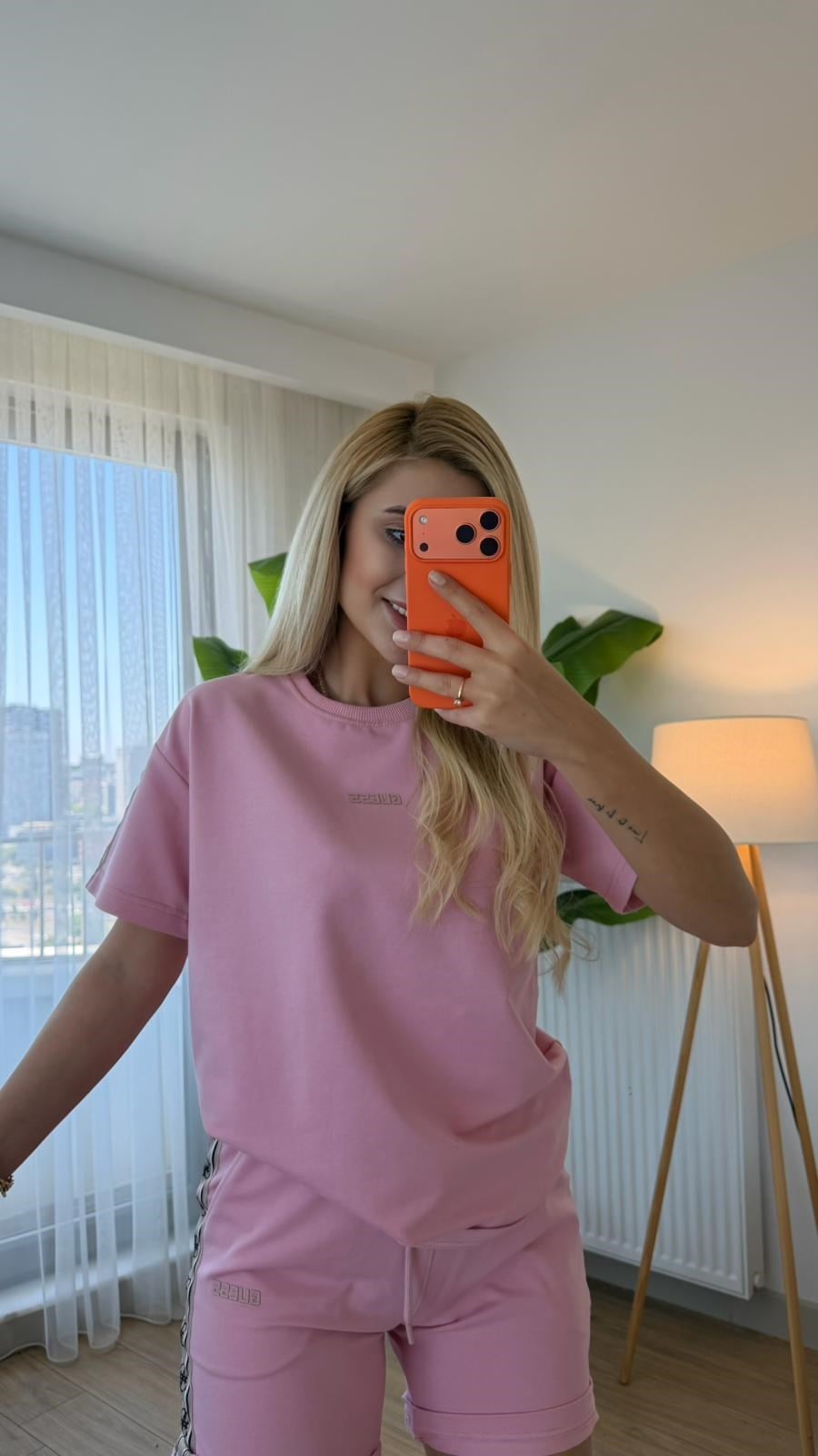 GİRL ŞORT TAKIM PEMBE