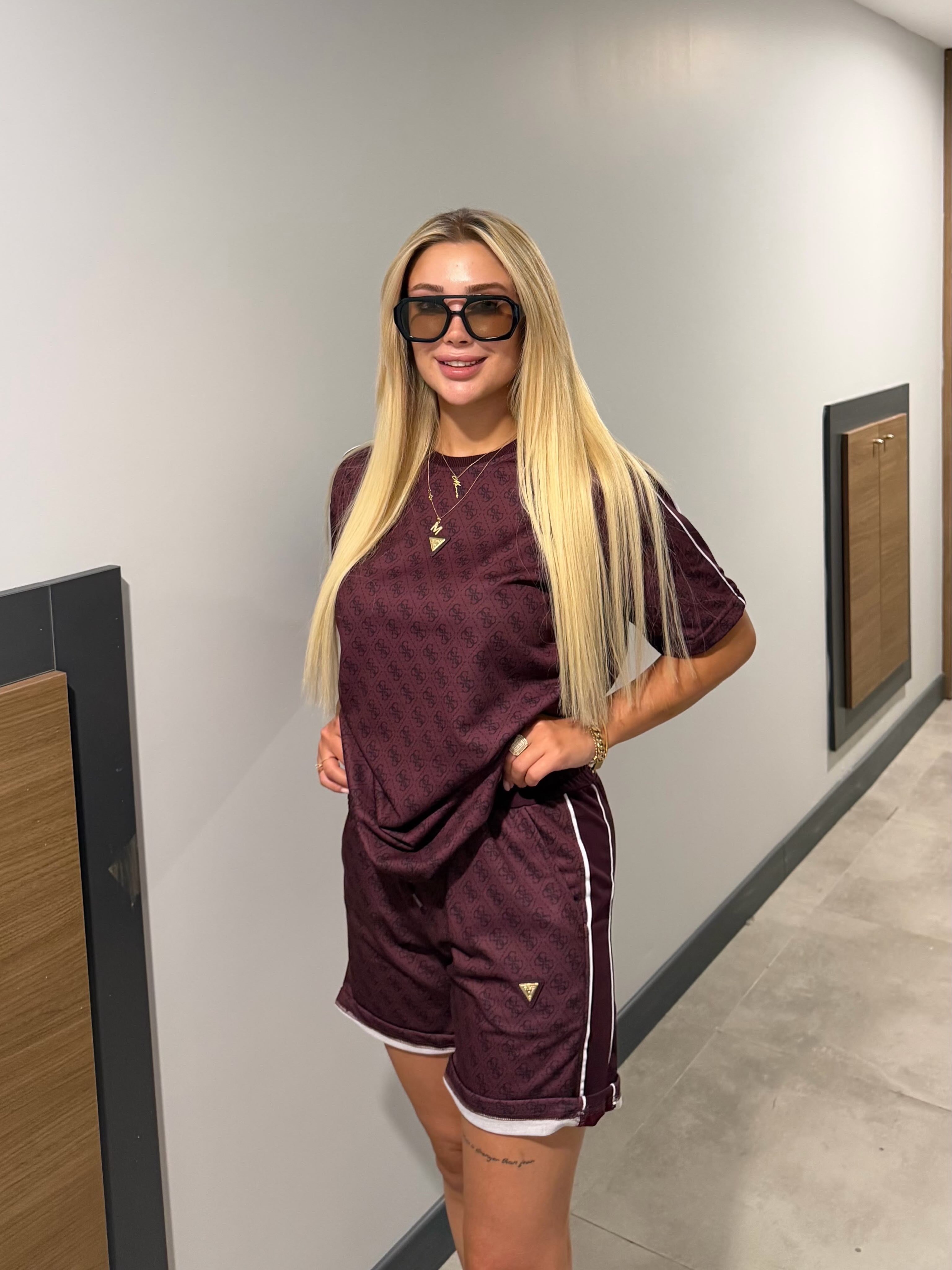 LALA ŞORT TAKIM BORDO 