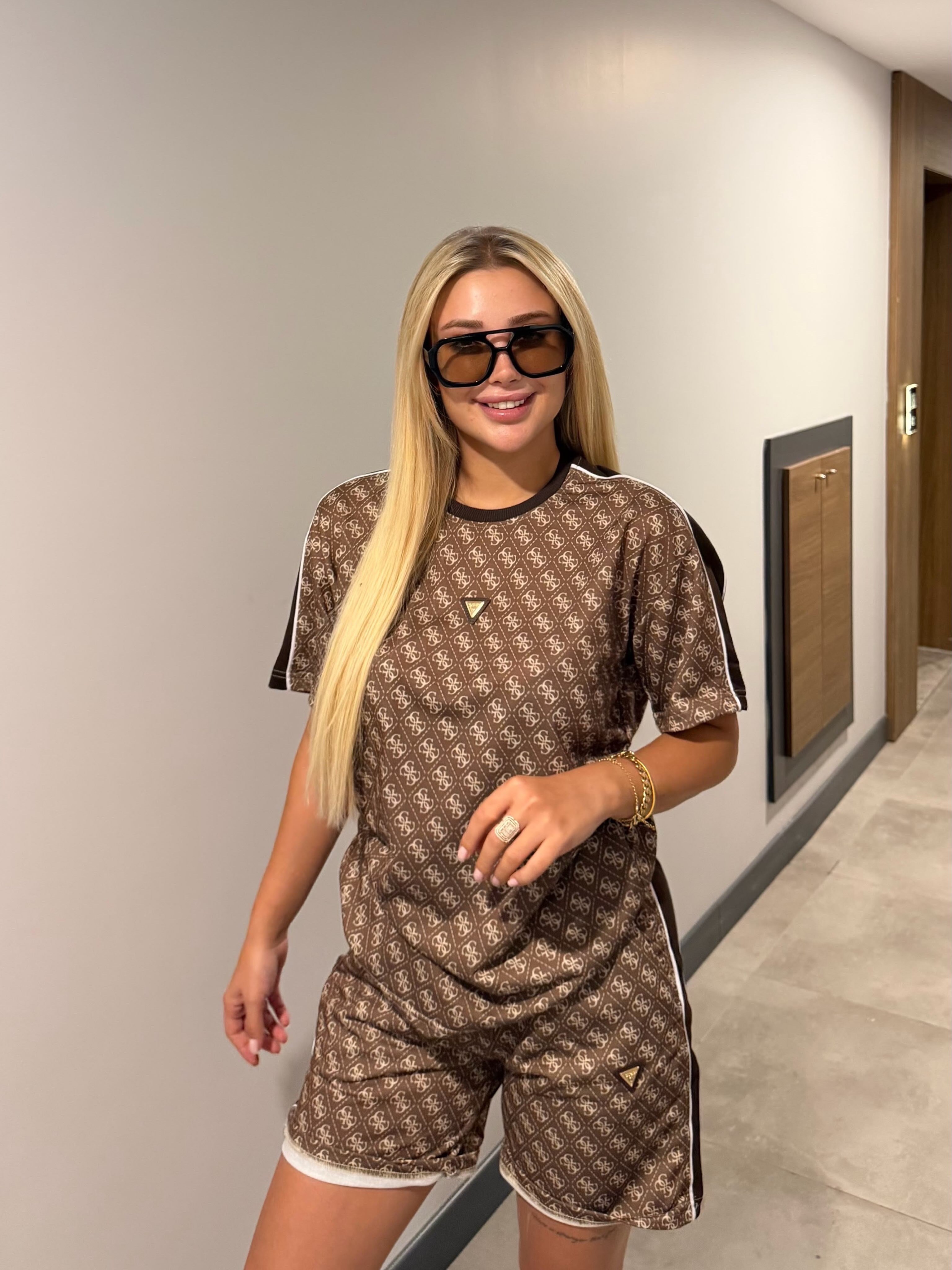 LALA ŞORT TAKIM KAHVERENGİ