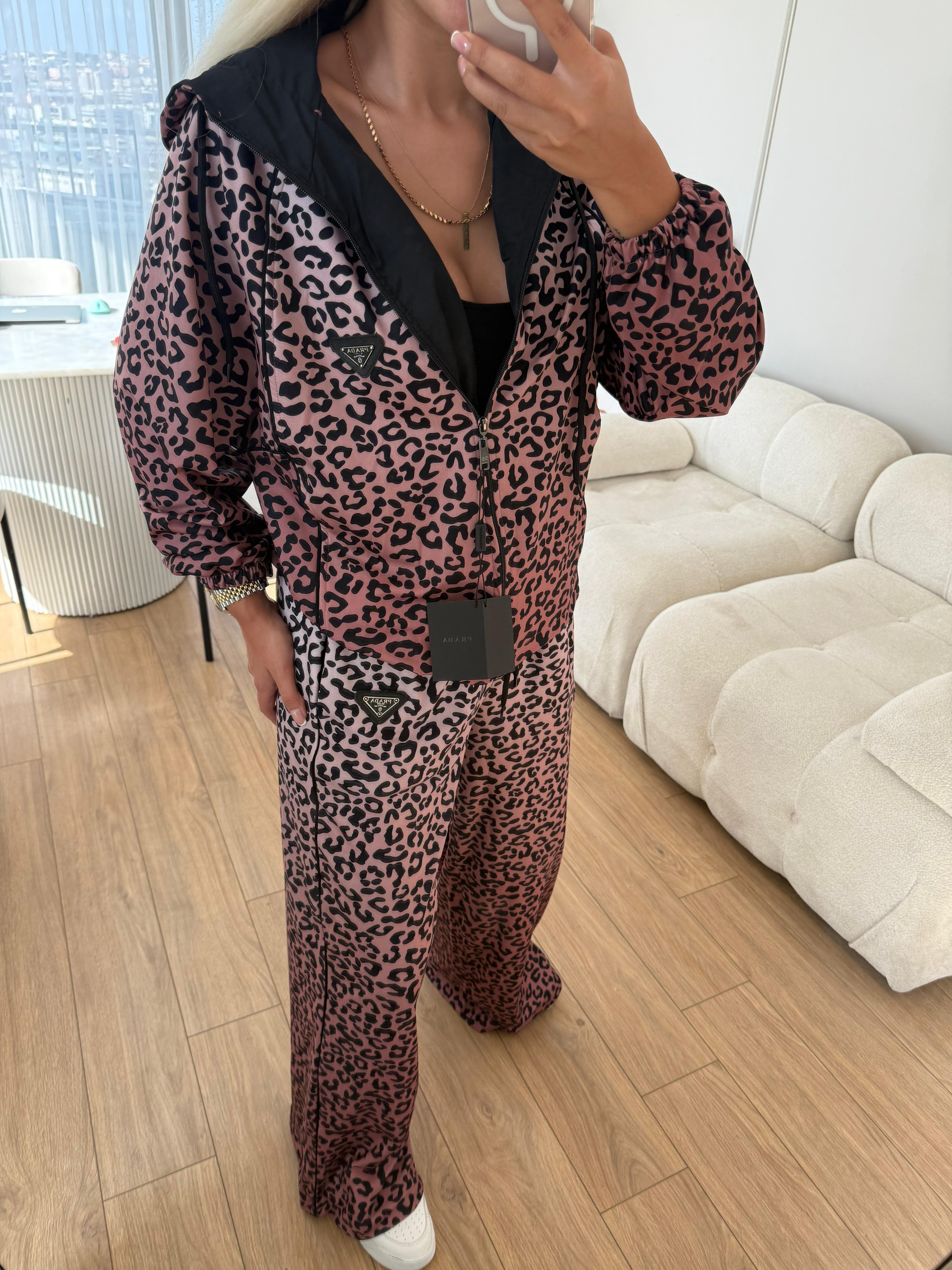 Prd leopar takım pembe