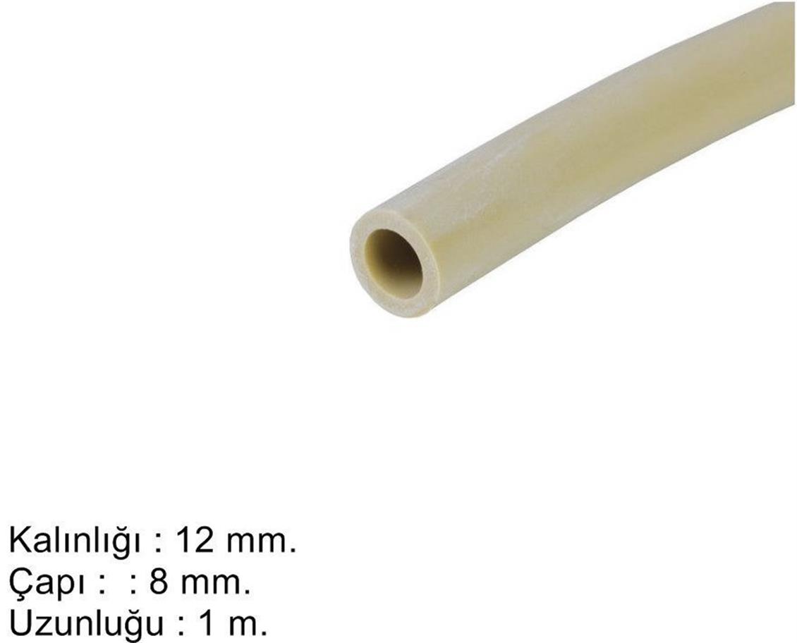16688 SİLİKON, HORTUM 12 DIŞ / İÇ 8 MM.-UZUNLUK 1