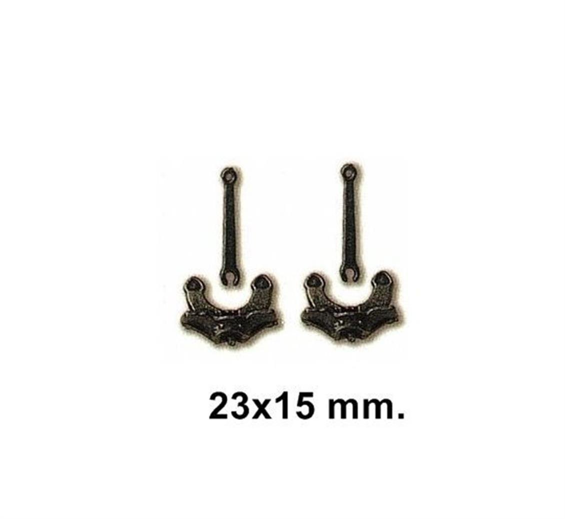 80038 ART. ÇAPA-2 ADET-PRİNÇ - 23X15 MM.