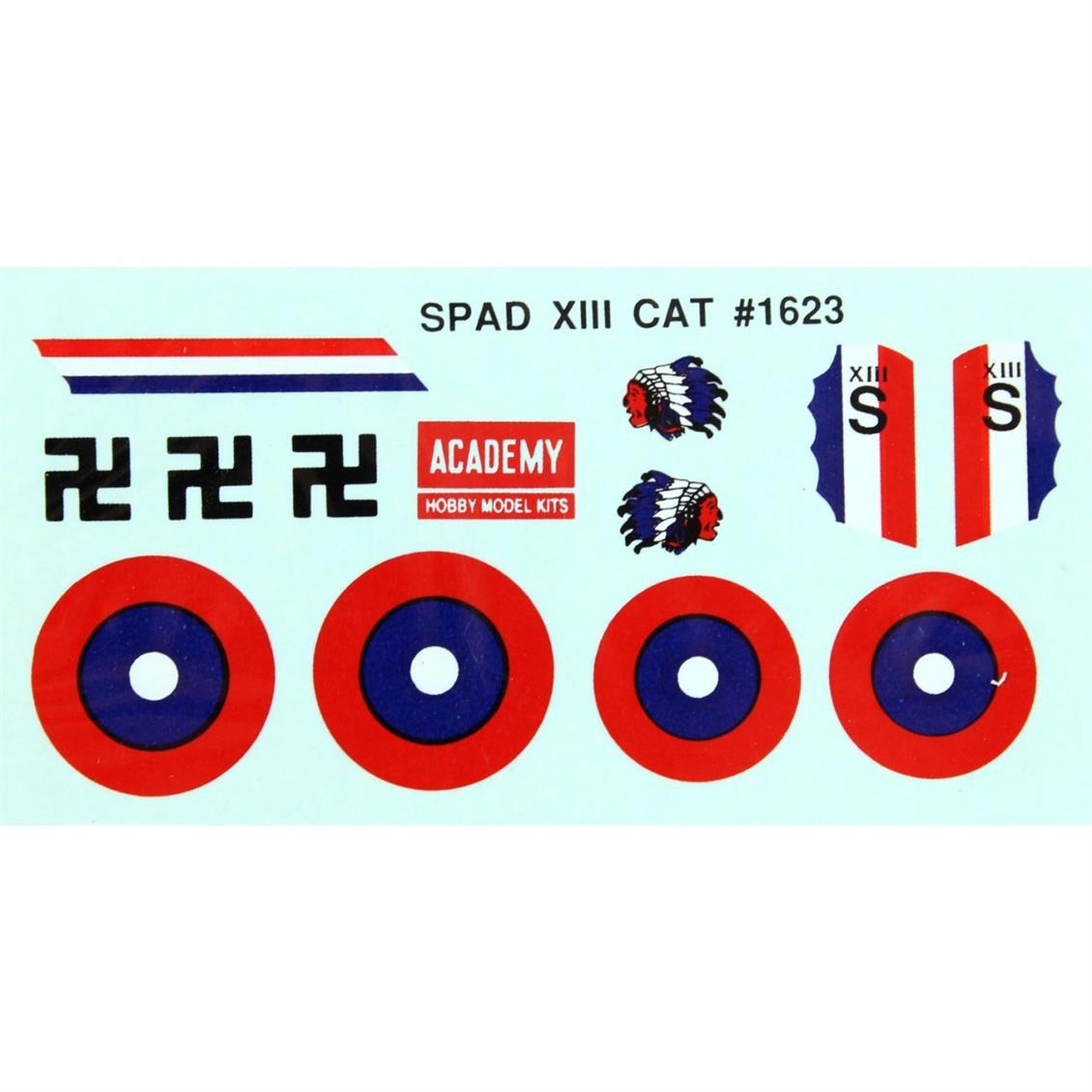 Academy 12446 1/72 WWI SPAD XIII Uçak Maketi