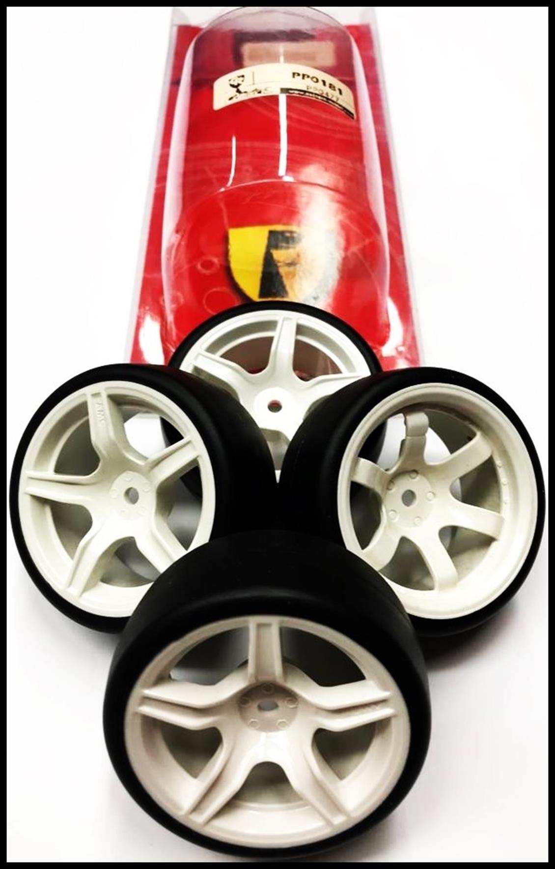 Correct Model PP0181 1/10 A63NW Beyaz Drift  Teker ve Jant, 4 Adet