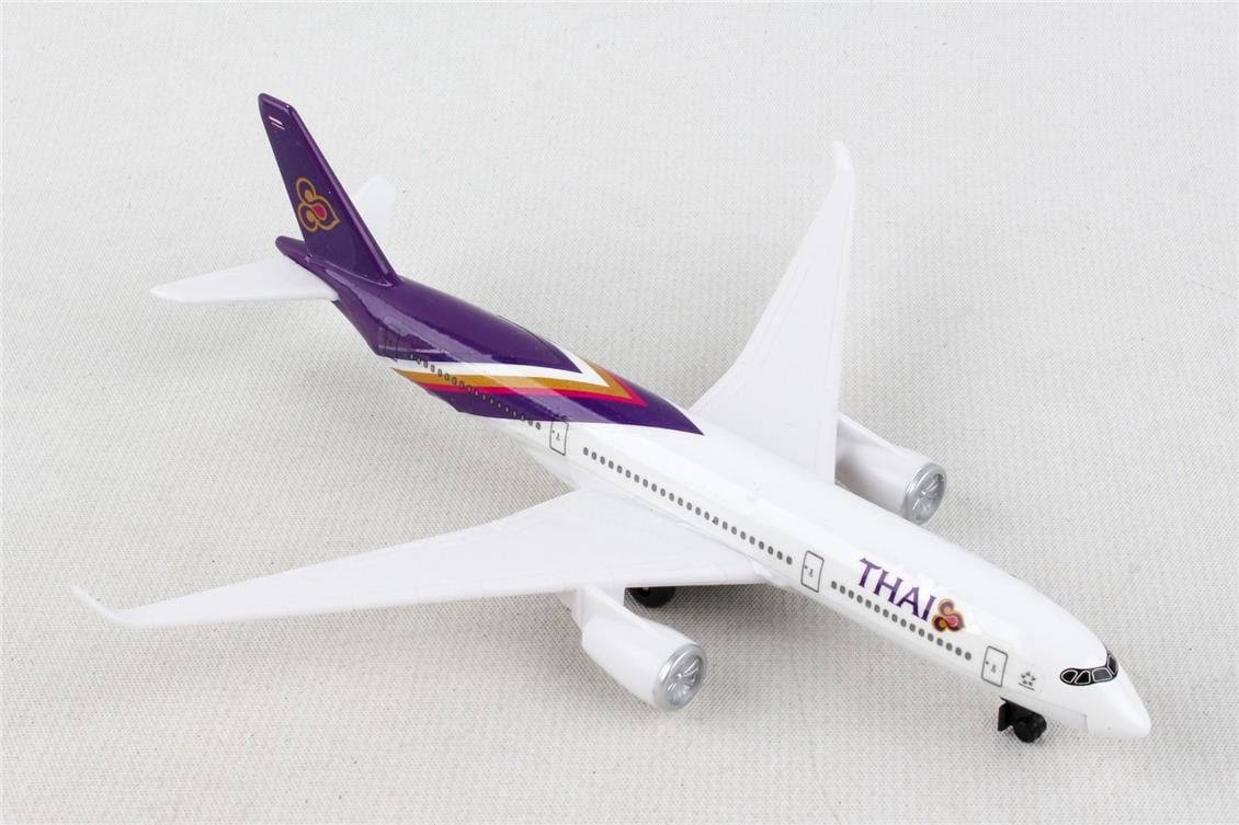 Daron 86RT-0235 Thai Airways, 12,5 cm. Metal Gövde, Plastik Kanatlar, Sergilemeye Hazır Model Yolcu Uçağı