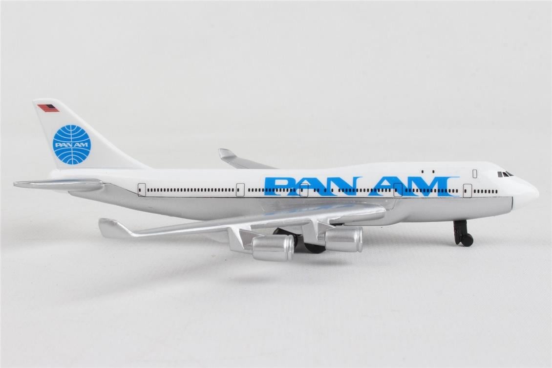 Daron 86RT-0314 Pan Am 747, 12,5 cm. Metal Gövde, Plastik Kanatlar, Sergilemeye Hazır Model Yolcu Uçağı