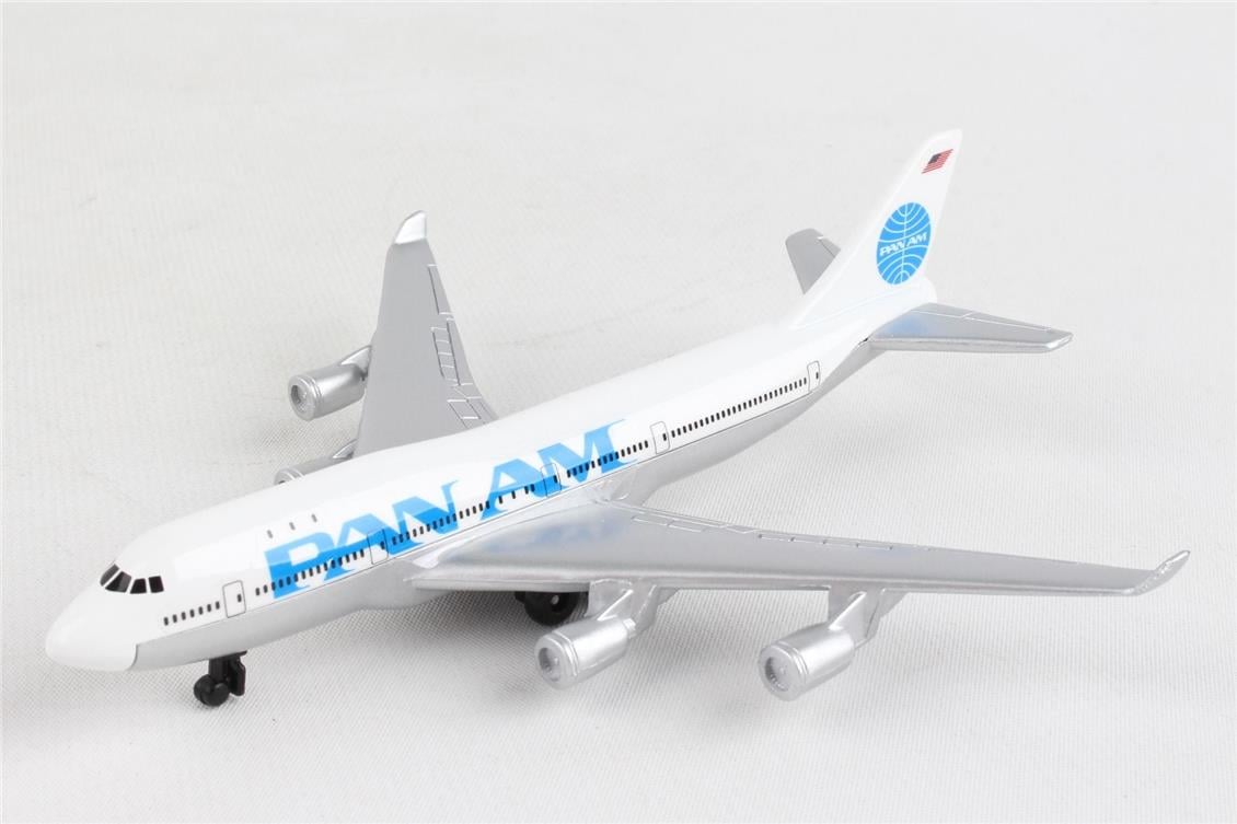 Daron 86RT-0314 Pan Am 747, 12,5 cm. Metal Gövde, Plastik Kanatlar, Sergilemeye Hazır Model Yolcu Uçağı