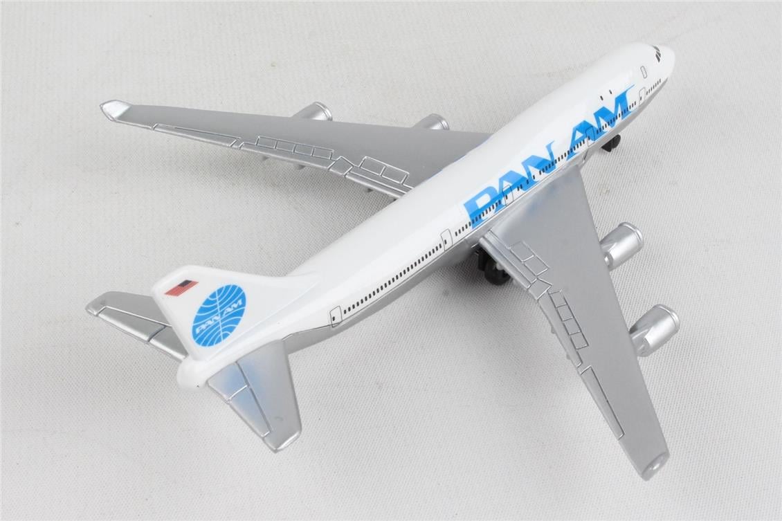 Daron 86RT-0314 Pan Am 747, 12,5 cm. Metal Gövde, Plastik Kanatlar, Sergilemeye Hazır Model Yolcu Uçağı