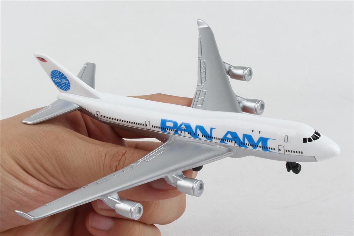 Daron 86RT-0314 Pan Am 747, 12,5 cm. Metal Gövde, Plastik Kanatlar, Sergilemeye Hazır Model Yolcu Uçağı