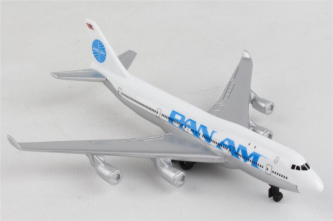 Daron 86RT-0314 Pan Am 747, 12,5 cm. Metal Gövde, Plastik Kanatlar, Sergilemeye Hazır Model Yolcu Uçağı