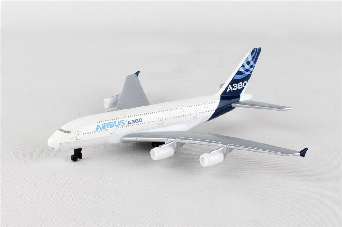 Daron 86RT-0380 Airbus A380, 12,5 cm. Metal Gövde, Plastik Kanatlar, Sergilemeye Hazır Model Yolcu Uçağı