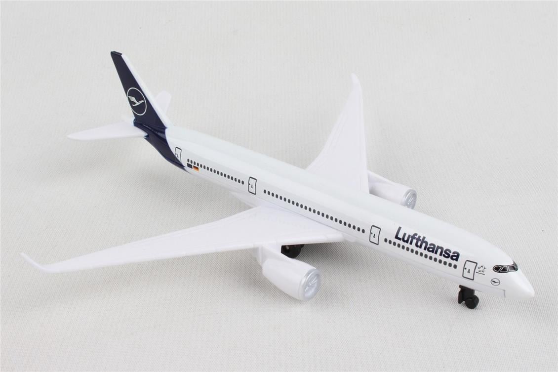 Daron 86RT-4134 Lufthansa Airbus A350, 12,5 cm. Metal Gövde, Plastik Kanatlar, Sergilemeye Hazır Model Yolcu Uçağı